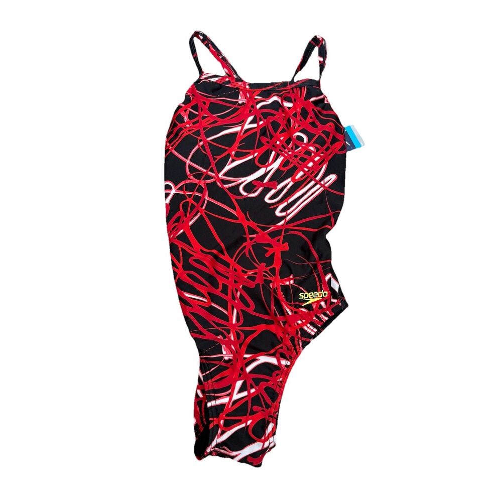 Speedo ProLT Womens 28 Red One Piece Competitive Swimsuit 7719001 NWT